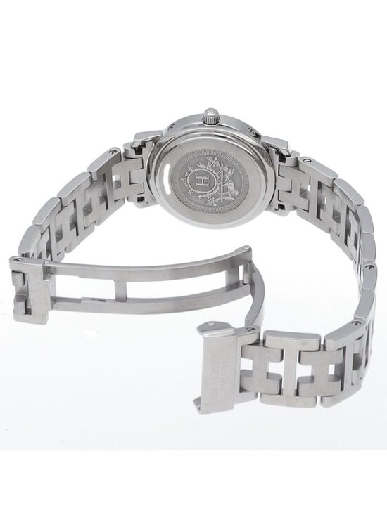 Hermes Clipper Watch SS Pink Polished main image 5